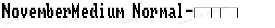NovemberMedium Normal字体转换